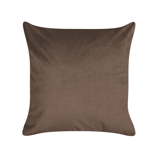 Conjunto de 2 almofadas decorativas PHILODENDRON Veludo 45 x 45 cm Castanho Padrão abstracto