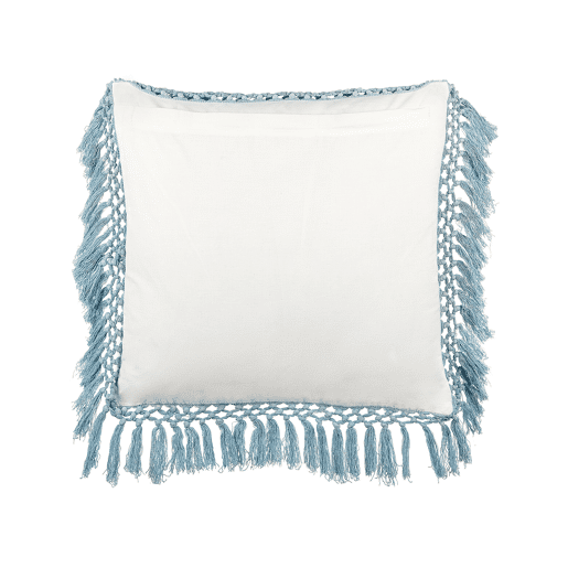 Conjunto de 2 almofadas decorativas PALLIDA Algodão 45 x 45 cm Azul Padrão floral