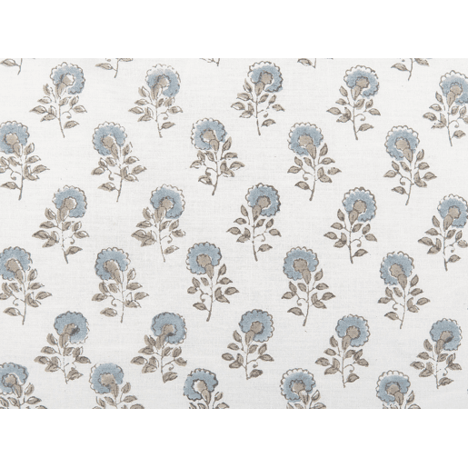 Conjunto de 2 almofadas decorativas PALLIDA Algodão 45 x 45 cm Azul Padrão floral