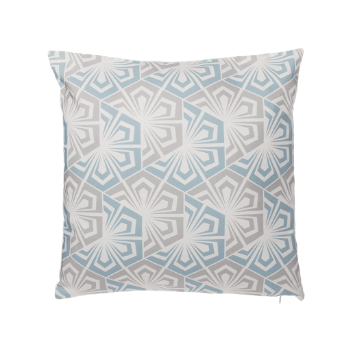 Conjunto de 2 almofadas decorativas PRIMROSE 45 x 45 cm Azul claro Ikat Conjunto de 2 almofadas decorativas PRIMROSE 45 x 45 cm Azul claro Ikat