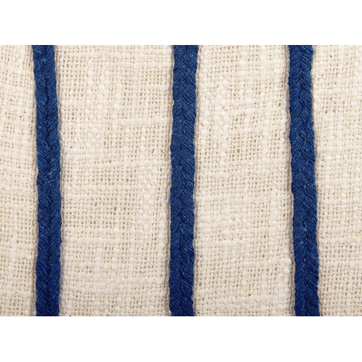 Conjunto de 2 almofadas decorativas PLEIONE Algodão 45 x 45 cm Azul marinho Padrão geométrico