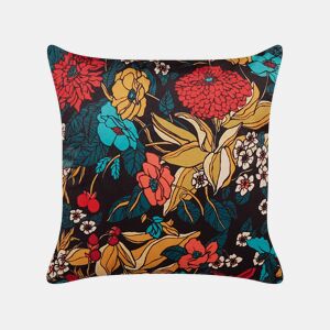 Almofada decorativa PROTEA Veludo 45 x 45 cm Multicolor Padrão floral