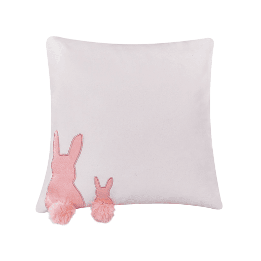 Conjunto de 2 almofadas decorativas PHLOX Algodão 45 x 45 cm Branco