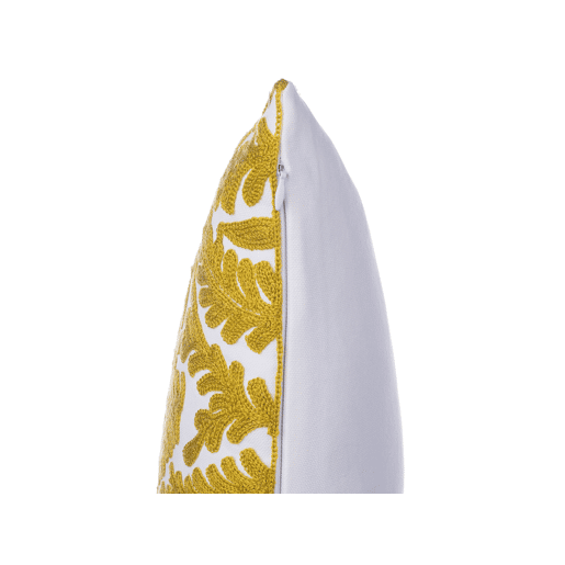 Conjunto de 2 almofadas decorativas PRIMULA Algodão 45 x 45 cm Mostarda Ikat