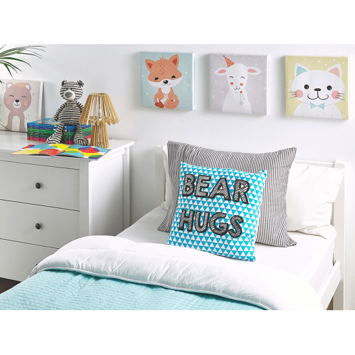 Conjunto de 2 almofadas decorativas RADZKOT Algodão 40 x 40 cm Azul