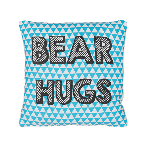 Conjunto de 2 almofadas decorativas RADZKOT Algodão 40 x 40 cm Azul