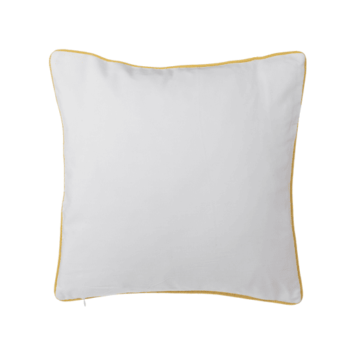 Conjunto de 2 almofadas decorativas PANSY 45 x 45 cm Amarelo Padrão geométrico