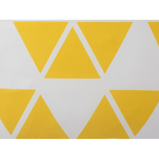 Conjunto de 2 almofadas decorativas PANSY 45 x 45 cm Amarelo Padrão geométrico