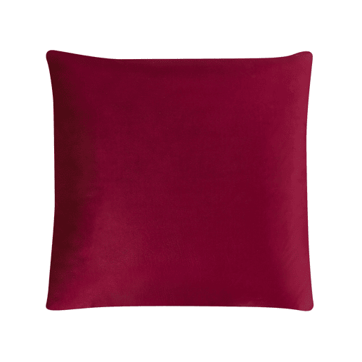 Conjunto de 2 almofadas decorativas PINUS Veludo 45 x 45 cm Vermelho Padrão geométrico