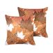 Beliani Cojín decorativo POINSETTIA Beliani Cojín decorativo POINSETTIA Naranja