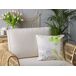 Beliani Cojín decorativo PEPEROMIA Beliani Cojín decorativo PEPEROMIA Blanco