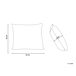Beliani Cojín decorativo PEPEROMIA Beliani Cojín decorativo PEPEROMIA Blanco