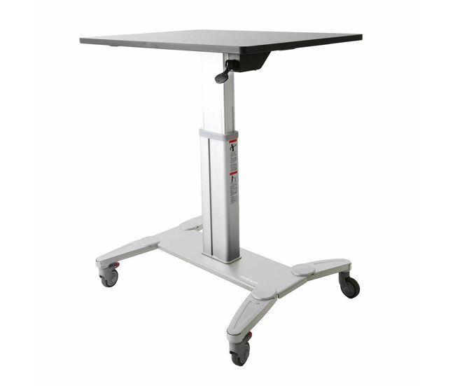 Mesa ajustable multiposición para ordenador portátil startech stscart plateado negro/gris