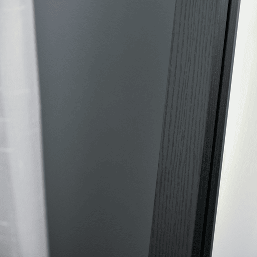HOMCOM Espelho de Corpo Inteiro de Pé ou Parede, Retangular, Moderno para Corredor, Quarto ou Sala de Estar, 37x37x154 cm, Preto
