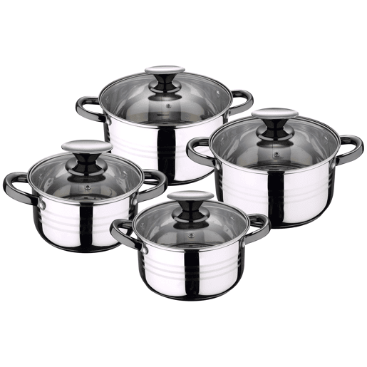 Bateria 8pc Aço inoxidável adequado para indução San Ignacio Prevacio Collection