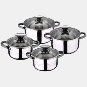 Bateria 8pc Aço inoxidável adequado para indução San Ignacio Prevacio Collection