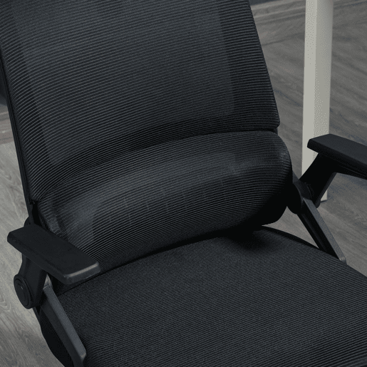 Vinsetto Cadeira de Escritório de Malha Cadeira de Escritório Giratória com Altura e Apoio para a Cabeça Ajustáveis e Apoio para os Braços Estilo Moderno Carga 120 kg para Estúdio 58x61x102-119 cm Preto