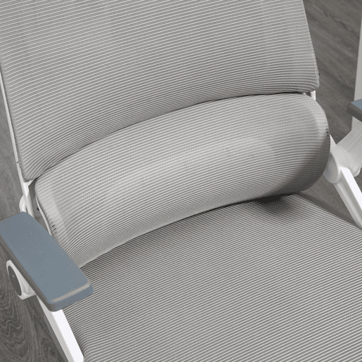Vinsetto Cadeira de Escritório de Malha Cadeira de Escritório Giratória com Altura e Apoio para a Cabeça Ajustáveis e Apoio para os Braços Estilo Moderno Carga 120 kg para Estúdio 58x61x102-119 cm Cinza