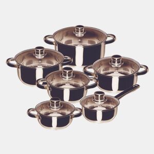 Bateria de cozinha 12 peças San Ignacio de Stainless Steel em colorida Cro colorida Coleta