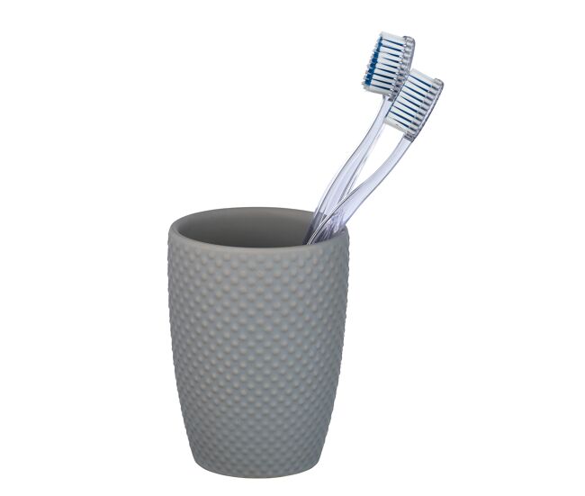 Vaso de dientes punto, gris