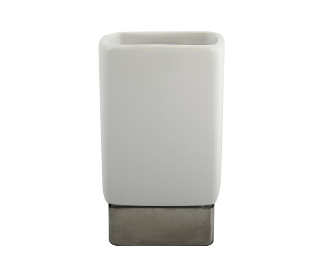 Vaso msv "mahé" de ceramica en color gris