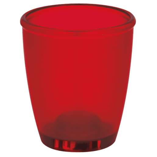 Coleção Spirella Toronto, dentes Portacepillos Ø8.5 x 9,5 cm, Polystirol, vermelho