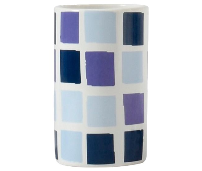 Vaso mosaico azul
