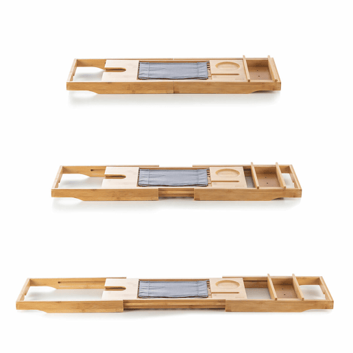 Bandeja de Bambu Extensível para Banheira Trayth InnovaGoods