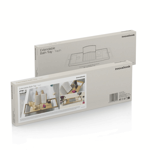 Bandeja de Bambu Extensível para Banheira Trayth InnovaGoods