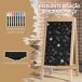 Pizarra Caballete Abeto, MDF Vinsetto Pizarra Caballete Abeto, MDF Vinsetto Marrón