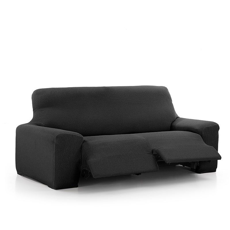 maxifundas- funda de sofa relax 3 plazas 2 pies vega negro