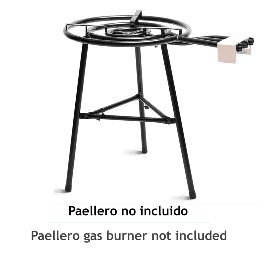 Briebe LEGL3 Suporte para Queimador a Gás com 3 Pernas, Robusto e Estável, Adequado para Paellero de 35 a 70cm, , Preto