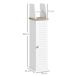 Armario de Baño MDF kleankin, hogar - baño 1800 Armario de Baño MDF kleankin, hogar - baño 1800 Blanco