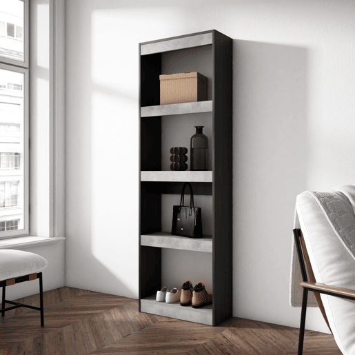 Estante, prateleira , Livraria, Prateleira livros, 60x25x186cm, Sala de estar - Escritório, Sala de jantar, Estilo moderno, Cimento Estante, prateleira , Livraria, Prateleira livros, 60x25x186cm, Sala de estar - Escritório, Sala de jantar, Estilo moderno, Cimento