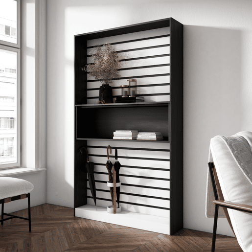 Estante, prateleira , Livraria, Prateleira livros, 110x25x186cm, Sala de estar - Escritório, Sala de jantar, Estilo moderno, Branco e preto Estante, prateleira , Livraria, Prateleira livros, 110x25x186cm, Sala de estar - Escritório, Sala de jantar, Estilo moderno, Branco e preto