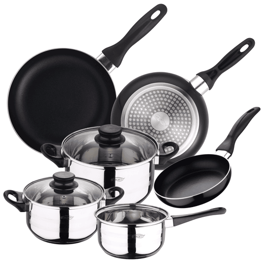 Conjunto de San Ignacio: Jogo de Três Starnes + Bateria de Cozinha 5 Peças