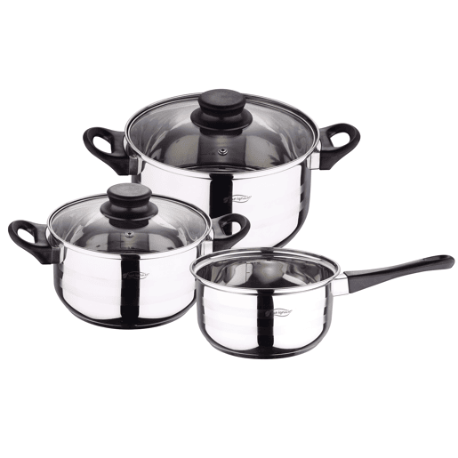 Conjunto de San Ignacio: Jogo de Três Starnes + Bateria de Cozinha 5 Peças