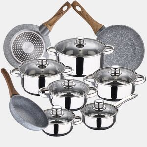 Bateria de cozinha 12 peças San Ignacio Cassel em aço inoxidável com startes gam