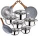 Bateria de cocina 12 piezas con juego de sartenes Bateria de cocina 12 piezas con juego de sartenes Multicolor