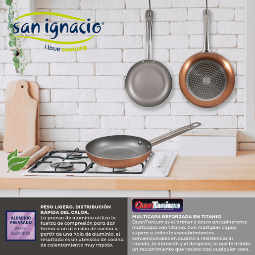 Cozinhando 7 peças San Ignacio Stainless Steel Farchouse com Patch Game (18x22x26 cm) San Ignacio Optimum Plus em alumínio pressionado