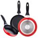 Batería de cocina 7 piezas en + Juego de 3 sartenes Batería de cocina 7 piezas en + Juego de 3 sartenes Multicolor