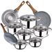 Bateria de cocina 12 piezas con juego de sartenes Bateria de cocina 12 piezas con juego de sartenes Multicolor