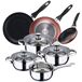 Batería de cocina 7 piezas en + Set 3 sartenes Batería de cocina 7 piezas en + Set 3 sartenes Multicolor