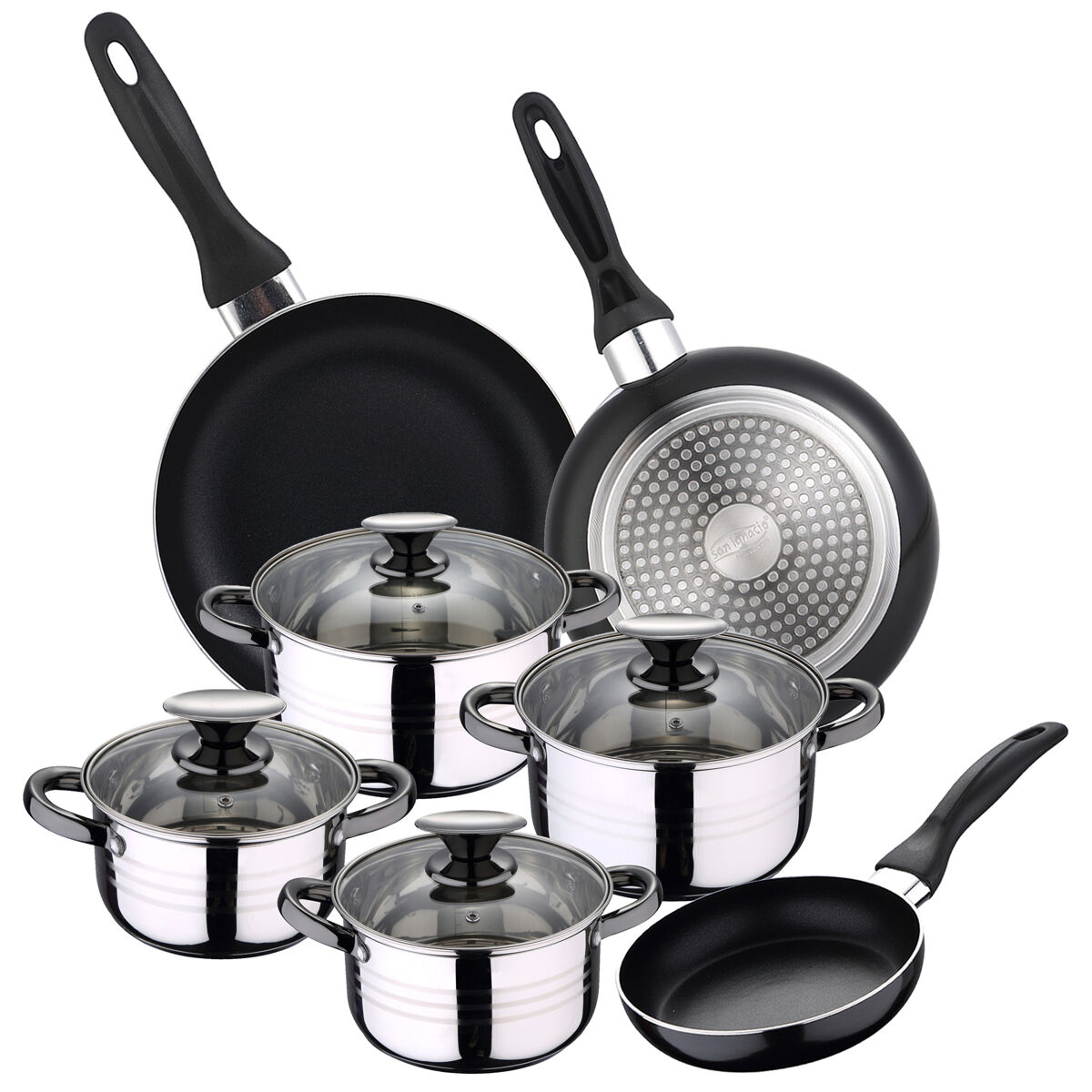 Set Bateria 8pc  + Set 3 sartenes