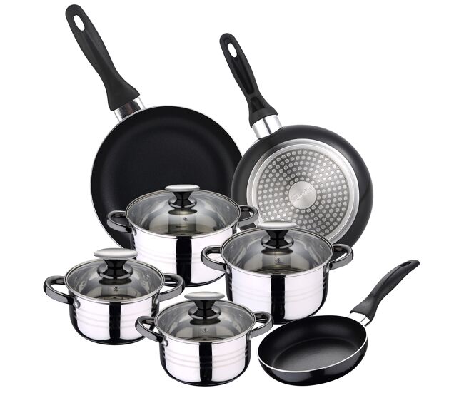 Set bateria 8pc sip + set 3 sartenes 16x20x24