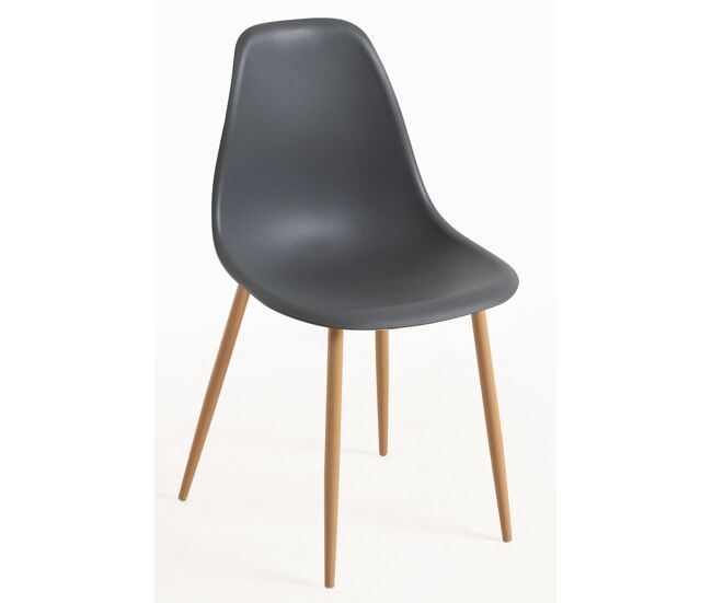 Pack 4 sillas mykle - gris oscuro