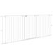 Barrera para Perro Acero, Plástico PawHut Barrera para Perro Acero, Plástico PawHut Blanco
