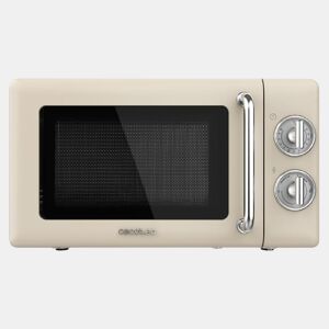 Cecotec ProClean 3010 Retro Beige Micro-ondas mecânico de 20 l e 700 W.