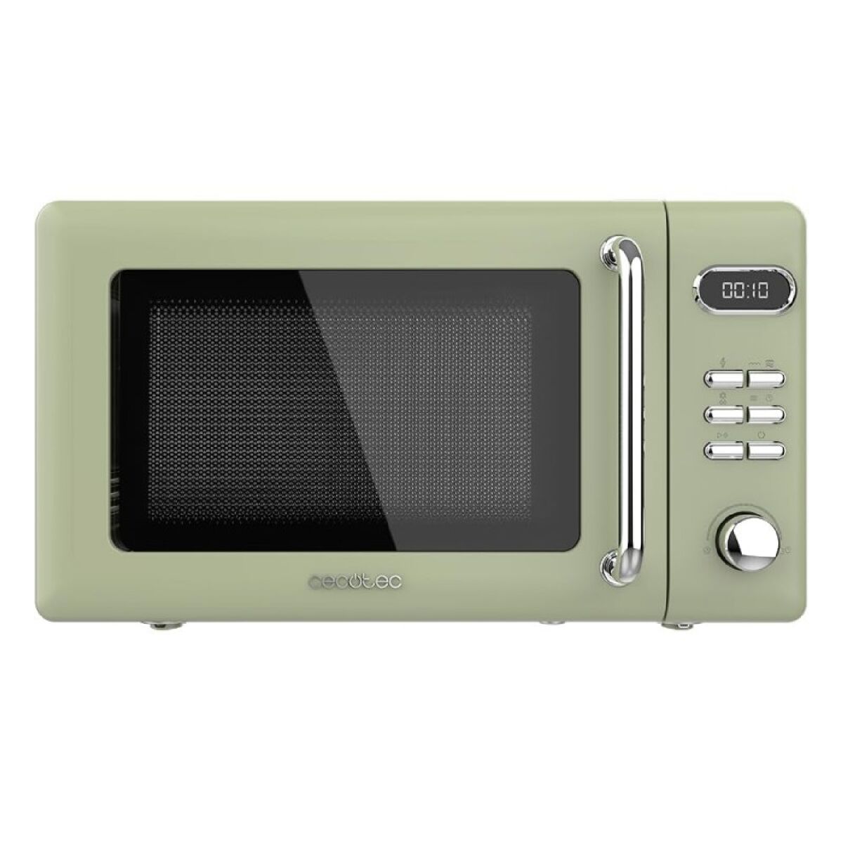 Microondas con grill Cecotec ProClean 5110 Retro 700W 20L diseño vintage Verde