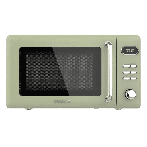 Cecotec ProClean 5110 Retro Green Micro-ondas digital com grill de 20 l e 700 W.
